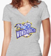 Wonderbolts Women's Fitted V-Neck T-Shirt