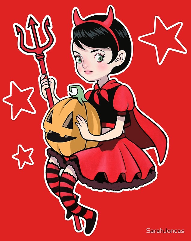 "Little Devil Girl" by SarahJoncas | Redbubble
