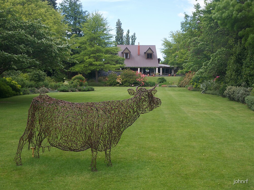 "garden sculpture, Flaxmere Garden, New Zealand" by johnrf Redbubble