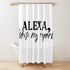 Report Writing Shower Curtains Redbubble