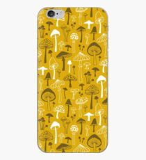 Mushrooms in Yellow iPhone Case