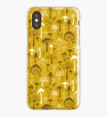 Mushrooms in Yellow iPhone Case/Skin
