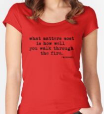 what matters most Women's Fitted Scoop T-Shirt