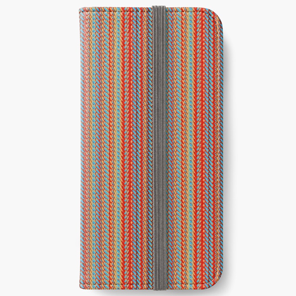 Sunblaze S-type Blade Stripe Seamless Pattern iPhone Wallet