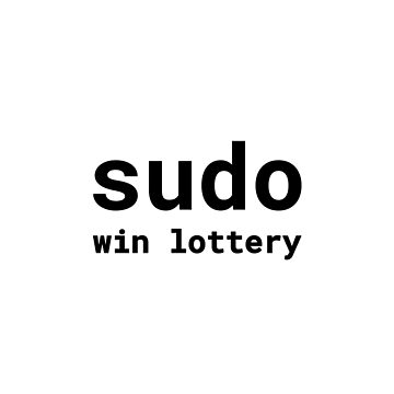 Artwork thumbnail, Sudo win lottery (Inverted) by developer-gifts