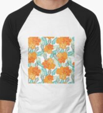 Brush Flower Men's Baseball ¾ T-Shirt