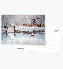 The Magpie - Study of Claude Monet Postkarten