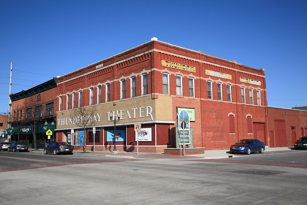 "Alpena, Michigan - Thunder Bay Theater" by Frank Romeo | Redbubble