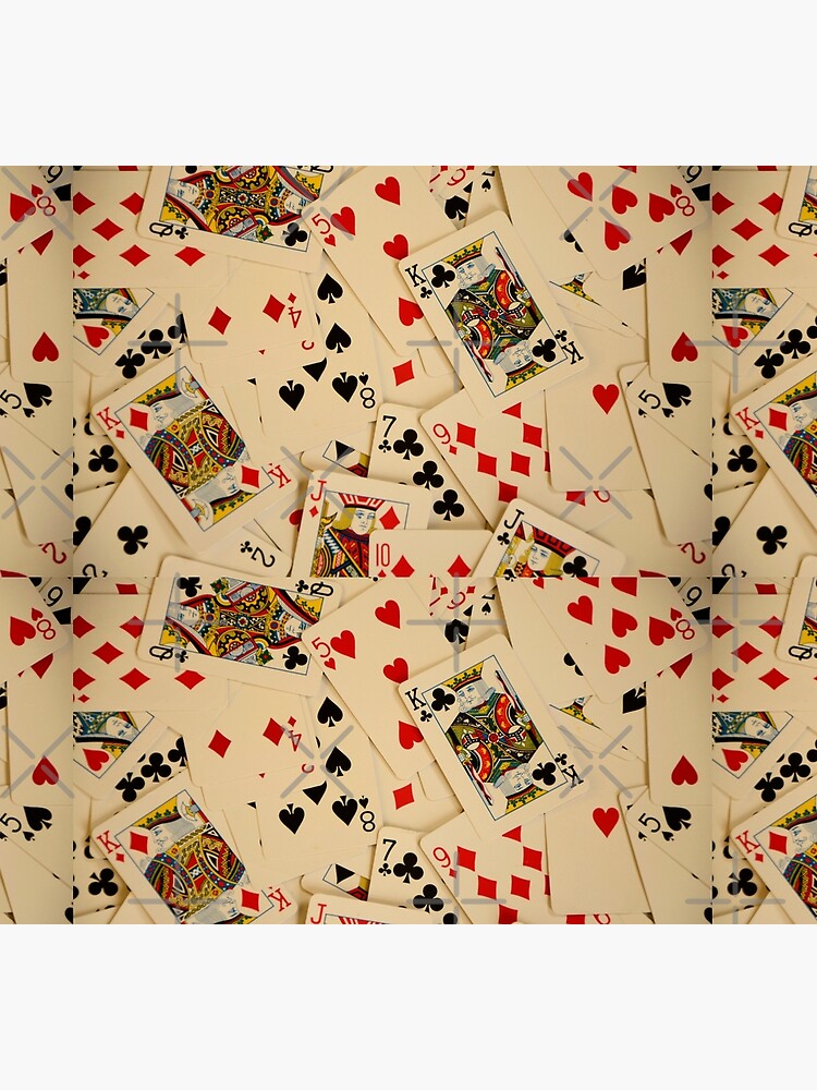 Scattered Pack of Playing Cards Hearts Clubs Diamonds Spades Pattern by HotHibiscus