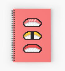 Pixel Nigiri Sushi Spiral Notebook
