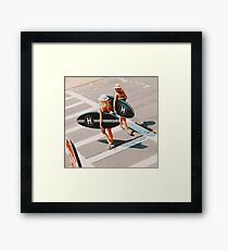 BEACH WALK Framed Print