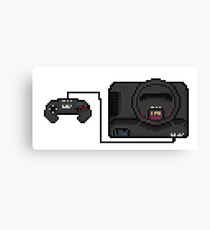 Sega Mega Drive - a true pixel classic! Canvas Print