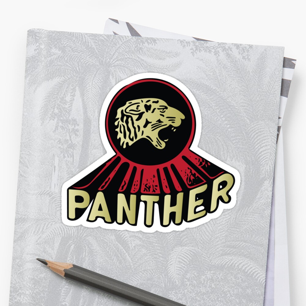 Panther Motorcycle Logo Stickers By Midwestern Redbubble