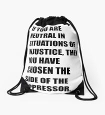 Desmond Tutu Drawstring Bag