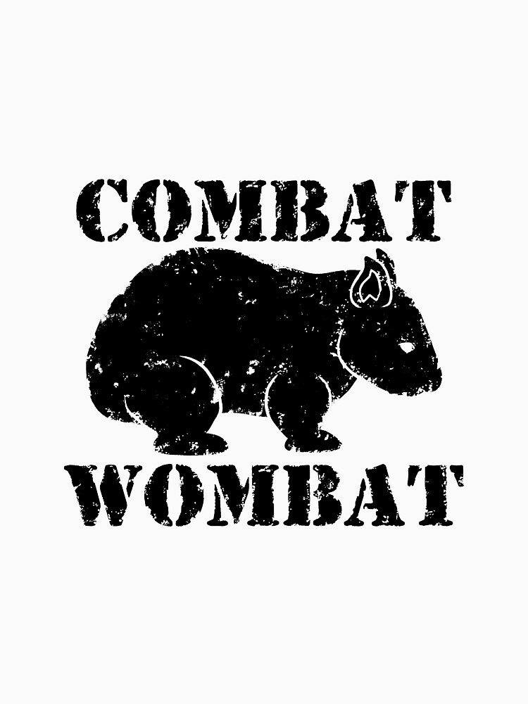 combat wombat t shirt