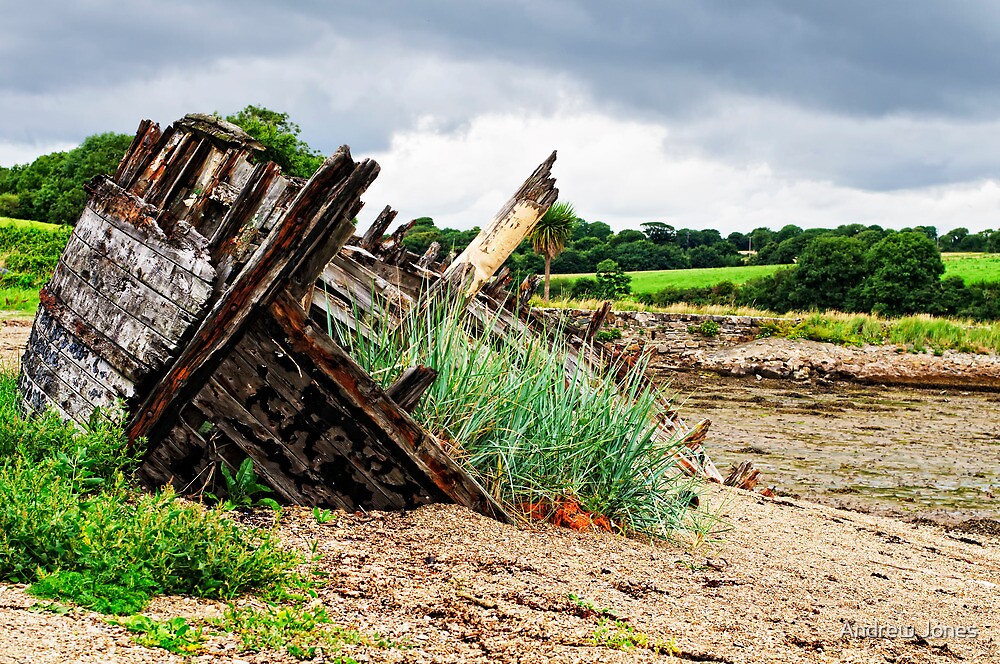 "Abandoned boat, Saltmills, County Wexford, Ireland" by Andrew Jones