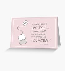 Hot Water and a Tea Bag Greeting Card