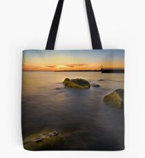sunset rocks Tote Bag