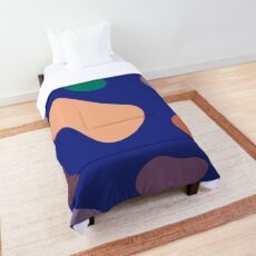 Minimale zeitgenössische Kleckse Tagesdecke