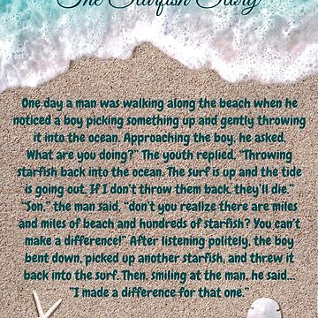 Artwork thumbnail, The Starfish Story, You Can Make A Difference by Desiderata4u