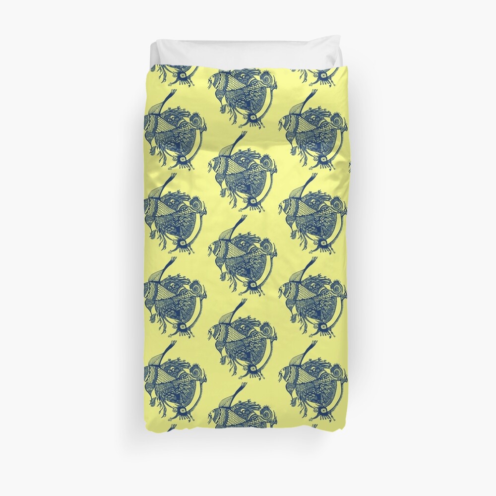 Pescado índigo Funda nórdica