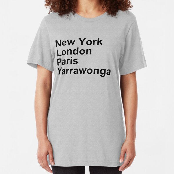 New York London Paris Yarrawonga Slim Fit T-Shirt