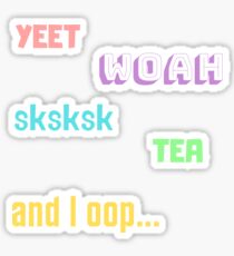Pastel VSCO Girl sayings sticker pack 2 Sticker