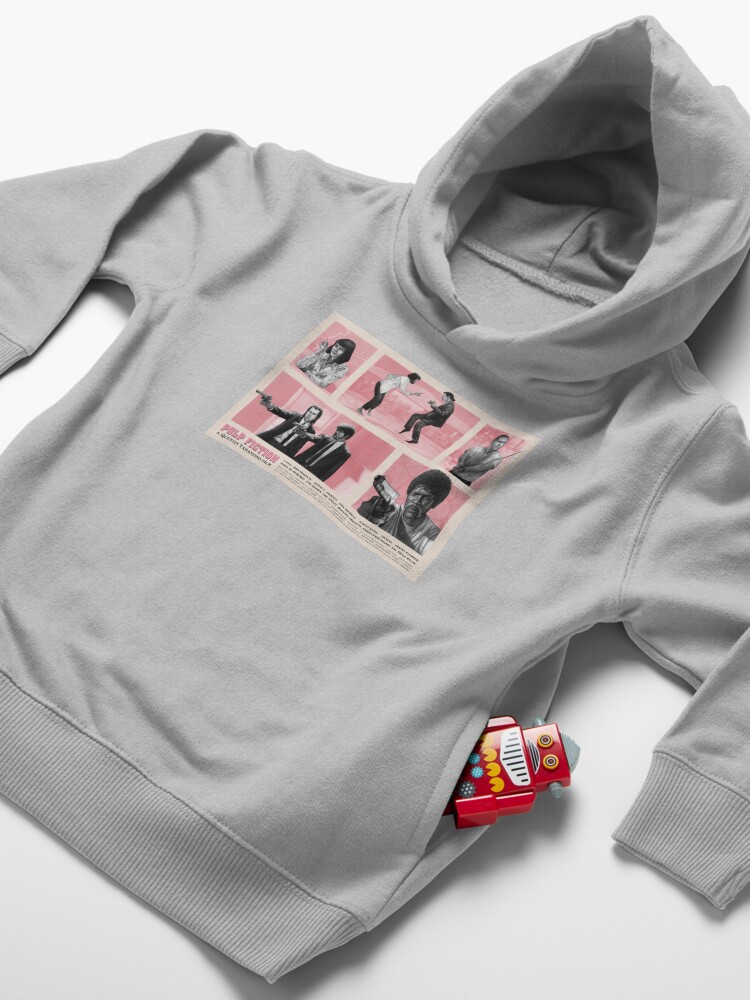 Alternate view of Pulp Fiction Movie Poster Design Toddler Pullover Hoodie