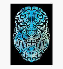 Mesoamerica Mask Watercolor Photographic Print