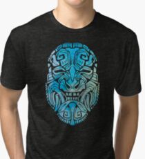 Mesoamerica Mask Watercolor Tri-blend T-Shirt
