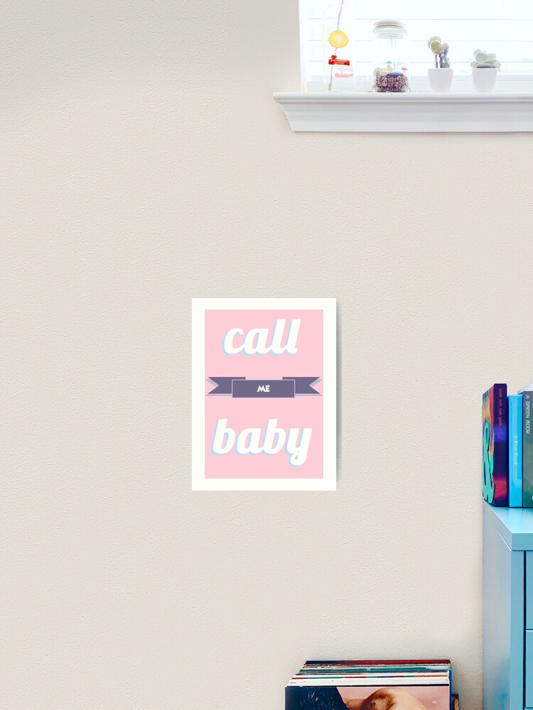 Exo Call Me Baby Typography Pastel Art Print By Katieamos Redbubble