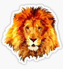 Low Poly Lion Sticker