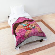 Stained Glass Steg on Pink Comforter