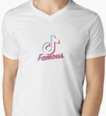 Camiseta de cuello en V Tik Tok Famoso vers.3