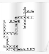 castle scrabble Poster