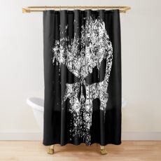 Puniskull Shower Curtain