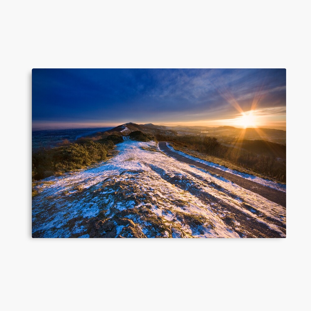 Malvern Hills: Winter Sunset Canvas Print
