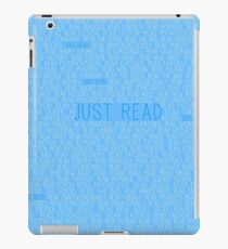 Vinilo o funda para iPad Just Read Blue