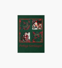 Kerst Patchwork - Prettige Kerstdagen Art Board