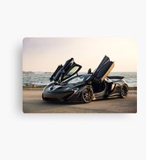 McLaren P1 Sitting Seaside Canvas Print