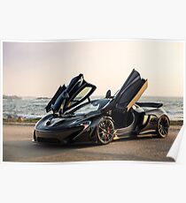 McLaren P1 Sitting Seaside Poster