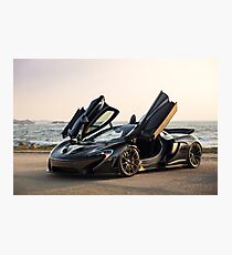 McLaren P1 Sitting Seaside Photographic Print