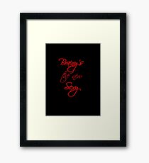 Brainy's the New Sexy Framed Print