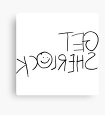Get Sherl☺ck (Mirror) Canvas Print