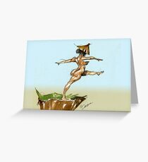 Tight Cheeks Greeting Card