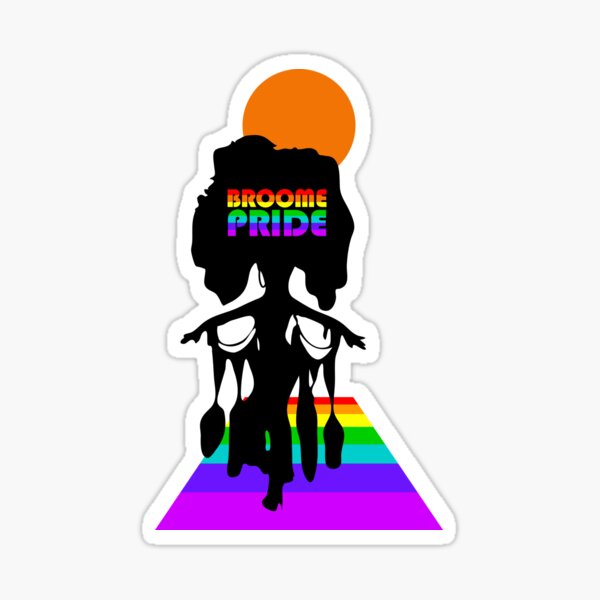Broome Pride Stepping Out – Rainbow Logo Sticker