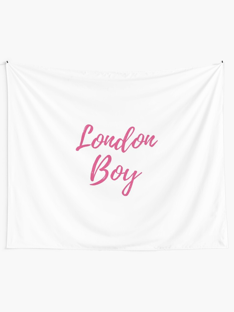 London Boy Taylor Swift Lover Album Lyrics Pink Wall Tapestry
