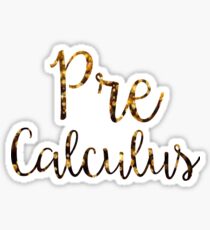 Pre-Calculus Sticker