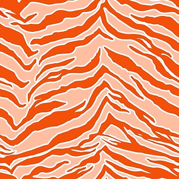 Artwork thumbnail, Tiger Print - Orange by SilverPegasus