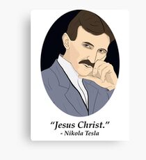 Tesla's Not As SFW Feelings Canvas Print